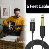 Guitar to USB A Cable