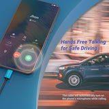 USB C Audio Cable, Blue 4FT