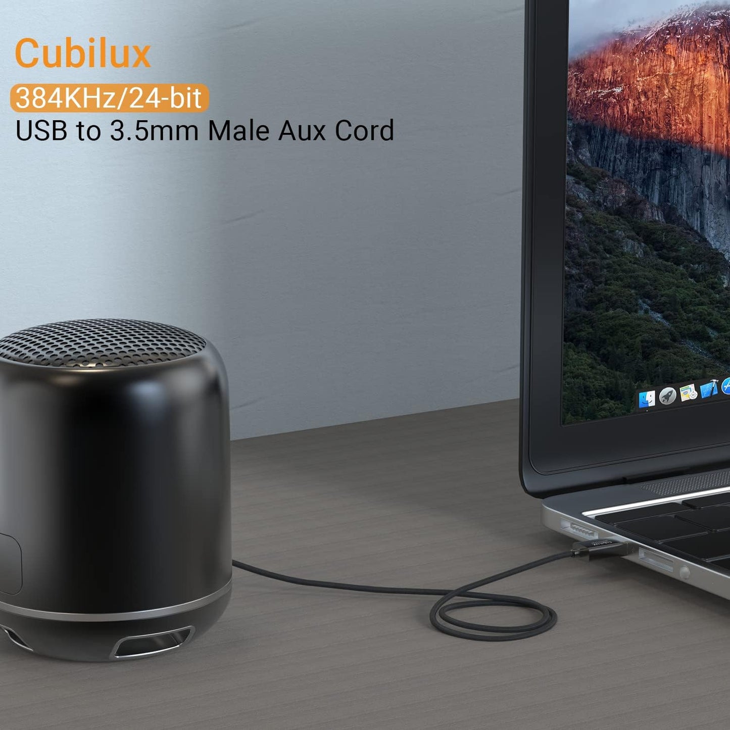 USB A to 3.5mm Male Audio Cable