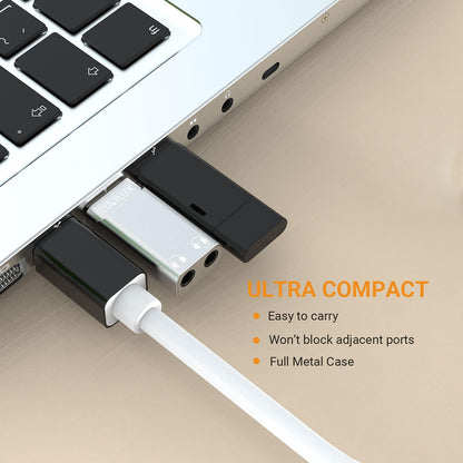 USB A to Dual Headphone Splitter