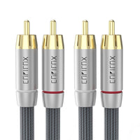 Cubilux Dual RCA Male to Male AUX Cable