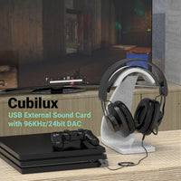 USB to 3.5mm External Sound Card, Gray