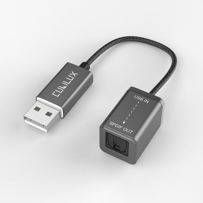 USB A to TOSLINK Optical Audio Adapter-Black