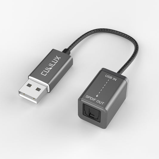 USB A to TOSLINK Optical Audio Adapter-Black