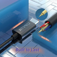 USB C Audio Cable, Black 2FT