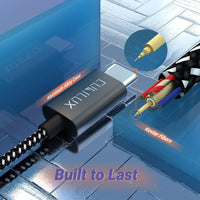 USB C Audio Cable, Black 6FT