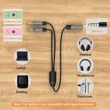 3.5mm Aux MIC Splitter
