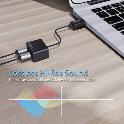 USB A to 2-Way SPDIF Optical Audio Splitter