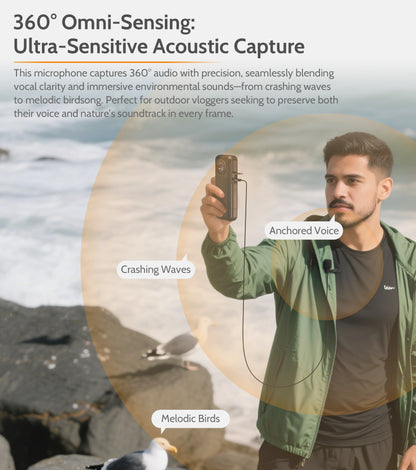 Lavalier Microphone for Insta 360 X4