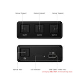 1-to-3 SPDIF/Toslink Optical Audio Splitter