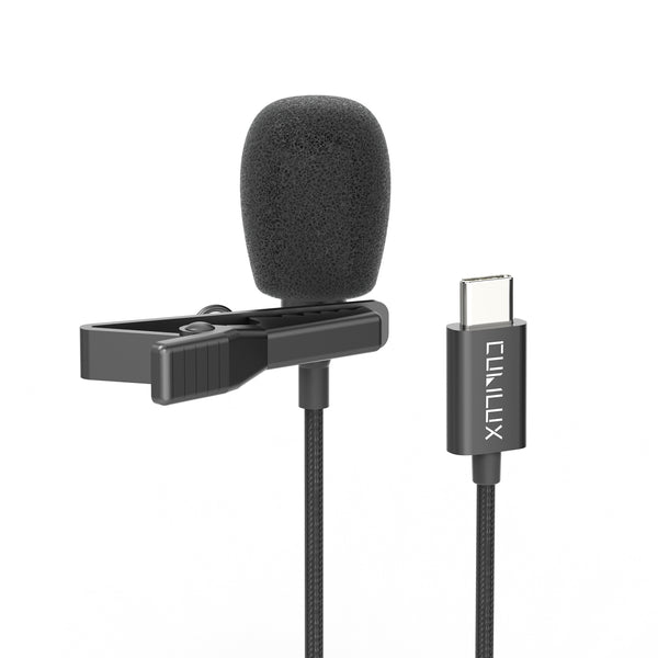 Cubilux USB C Omnidirectional Lavalier Microphone-6mm
