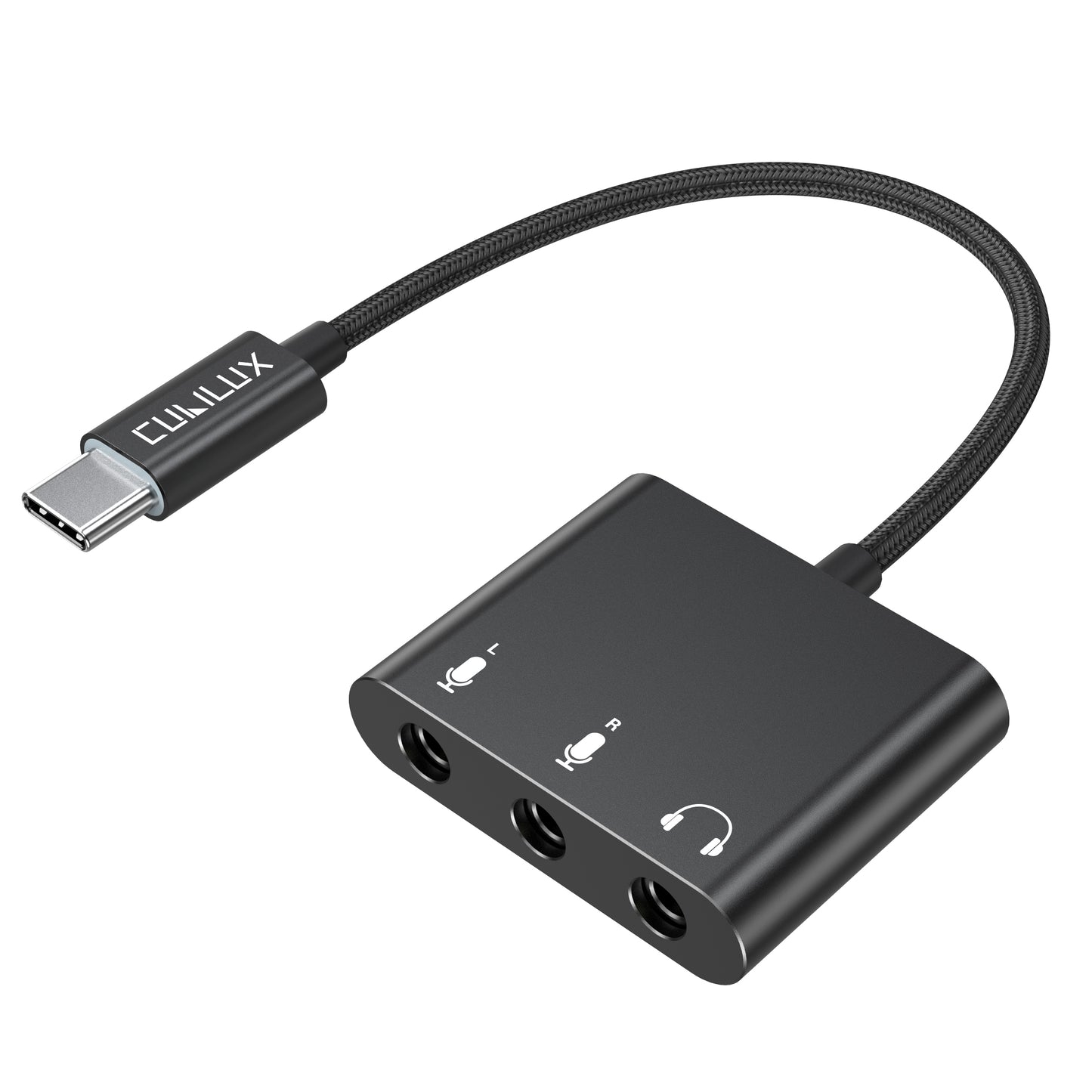 USB C to Dual 3.5mm Audio Interface