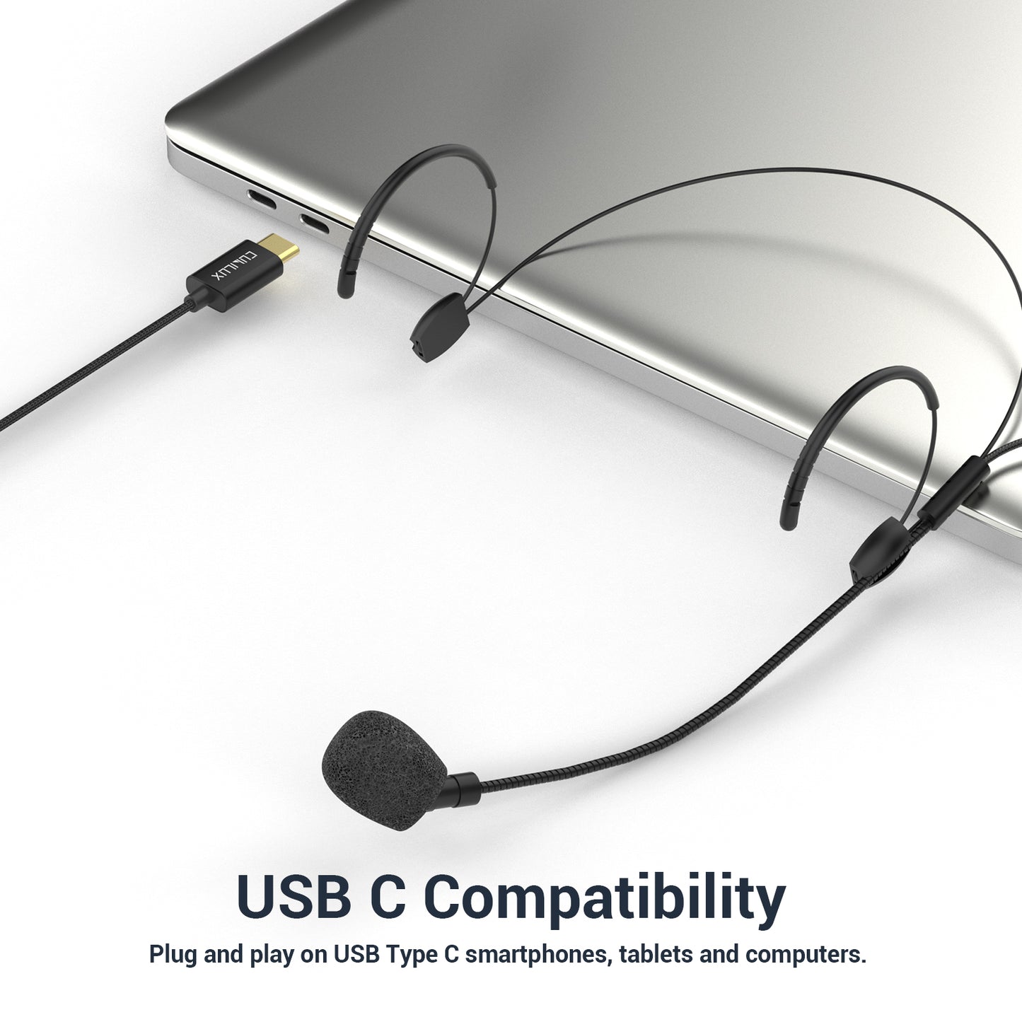 USB C Unidirectional Headworn Microphone