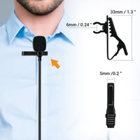 Clip & Foam Cover Set for Lapel MIC-5 PACK of EACH
