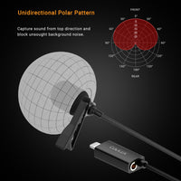 Unidirectional Lightning Lavalier Microphone