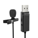 USB A Microphone with 3.5mm Headphone Jack