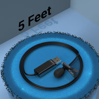 USB A Microphone with 3.5mm Headphone Jack